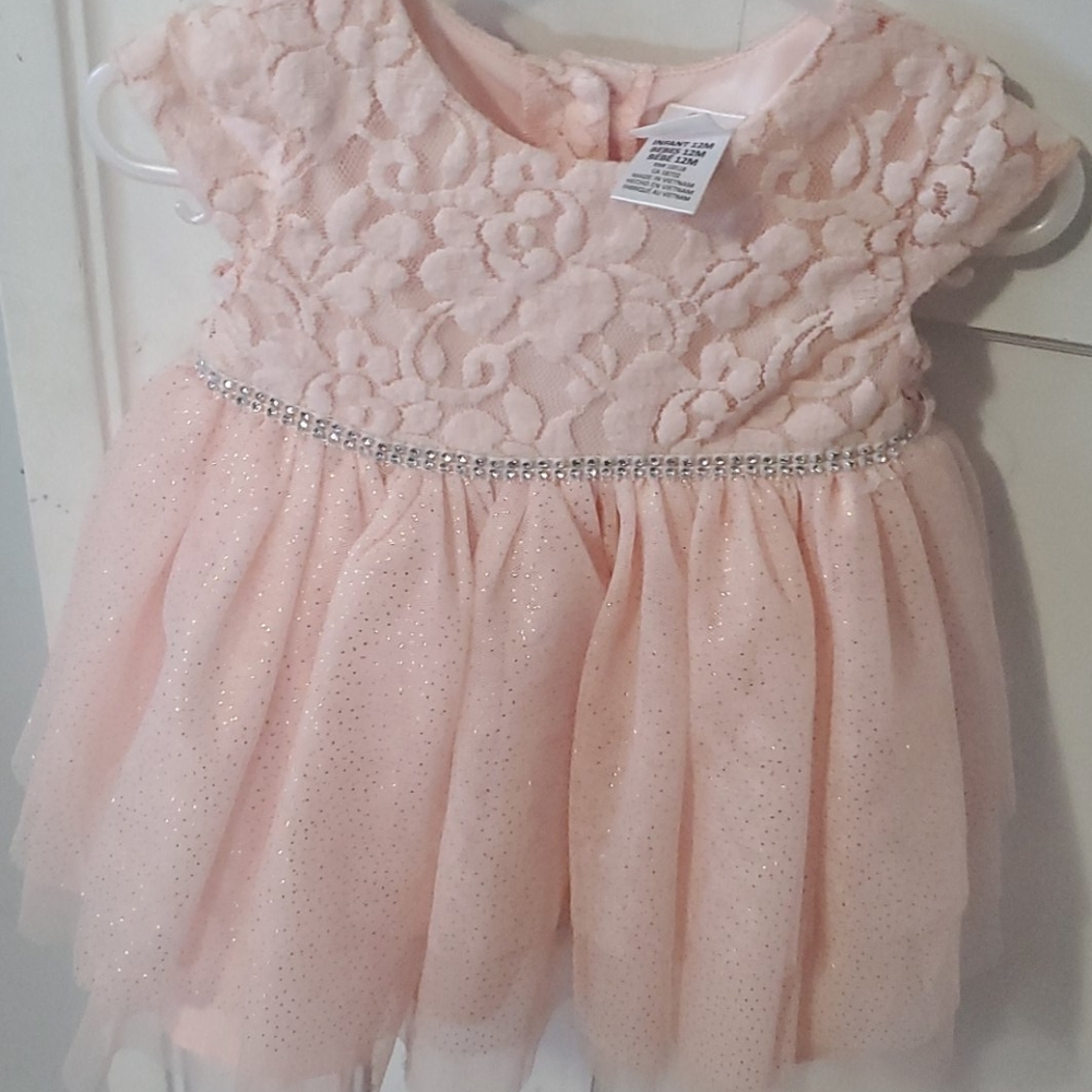 Baby girl lace orange dress